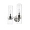 Z-Lite Datus 2 Light Wall Sconce, Polished Nickel & Clear 4008-2S-PN - alternate 7